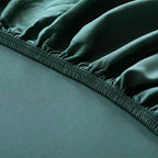 Κατωσέντονο με Λάστιχο Hauz Vegan Silk 200X200+40 Green