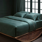 Κατωσέντονο με Λάστιχο Hauz Vegan Silk 200X200+40 Green