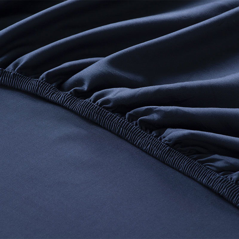 Κατωσέντονο με Λάστιχο Hauz Vegan Silk 200X200+40 Blue