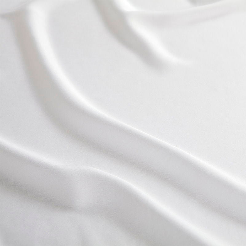 Κατωσέντονο με Λάστιχο Hauz Vegan Silk 200X200+40 White