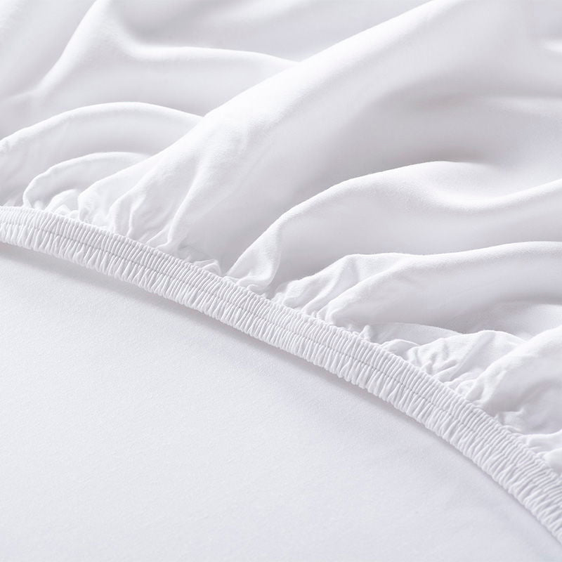 Κατωσέντονο με Λάστιχο Hauz Vegan Silk 200X200+40 White