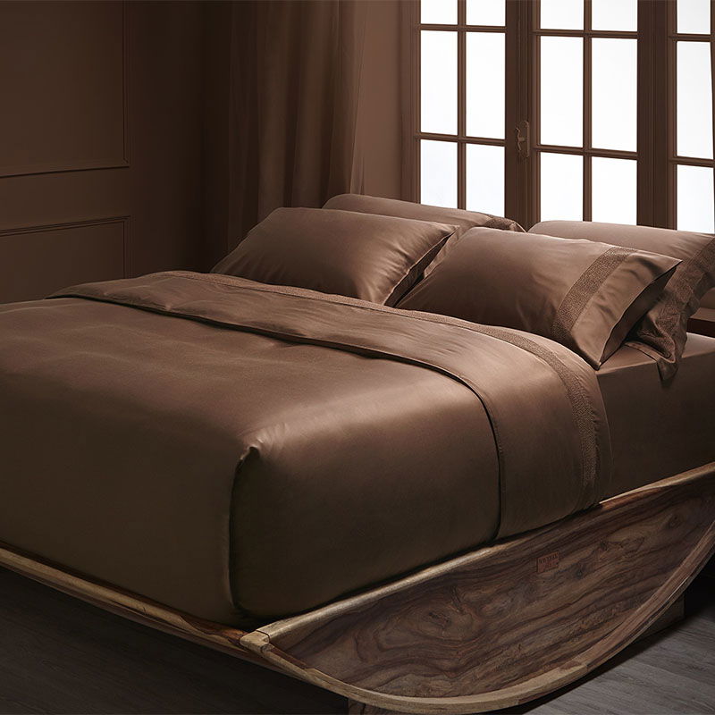 Σετ Παπλωματοθήκη 3τμχ Hauz Vegan Silk 230X250 / Cinnamon