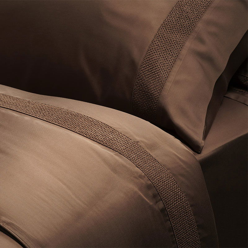Σετ Παπλωματοθήκη 3τμχ Hauz Vegan Silk 230X250 / Cinnamon