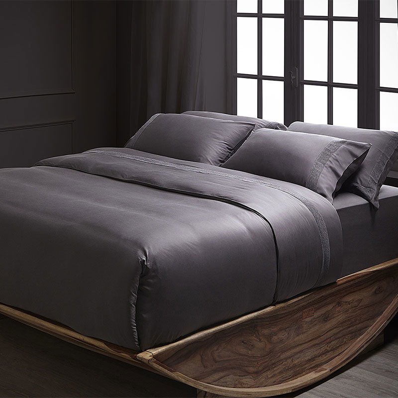 Σετ Παπλωματοθήκη 3τμχ Hauz Vegan Silk 230X250 / Grey