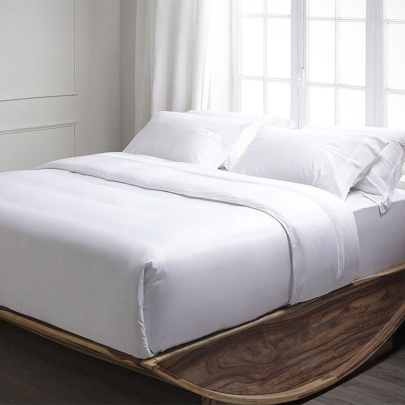 Σετ Παπλωματοθήκη 3τμχ Hauz Vegan Silk 260X250 / White