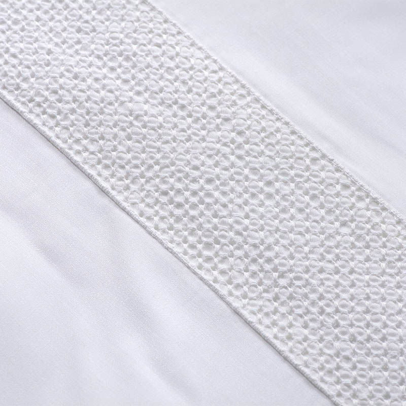 Σετ Παπλωματοθήκη 3τμχ Hauz Vegan Silk 260X250 / White