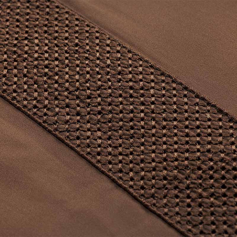 Σετ 2τμχ Μαξιλαροθήκες Hauz Vegan Silk Collection 52X78 Cinnamon