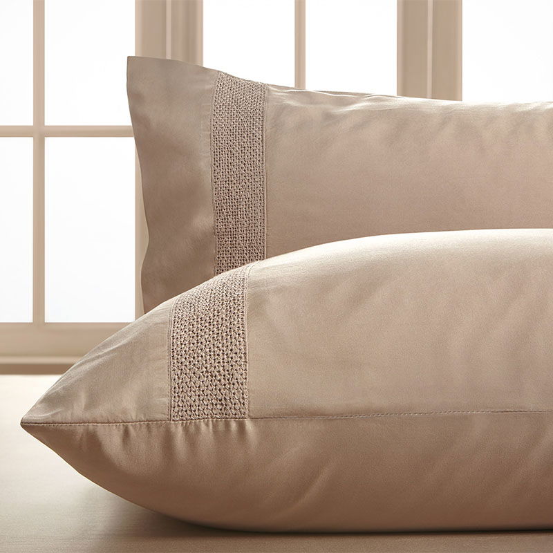 Σετ 2τμχ Μαξιλαροθήκες Hauz Vegan Silk Collection 52X78 / Dusty Pink