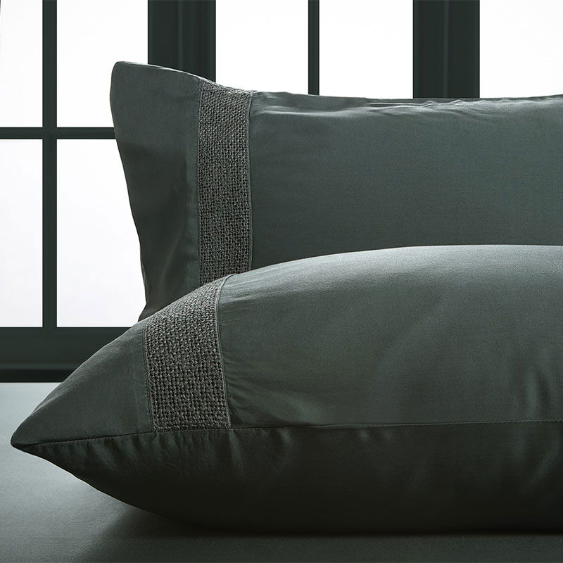 Σετ 2τμχ Μαξιλαροθήκες Hauz Vegan Silk Collection 52X92 / Green