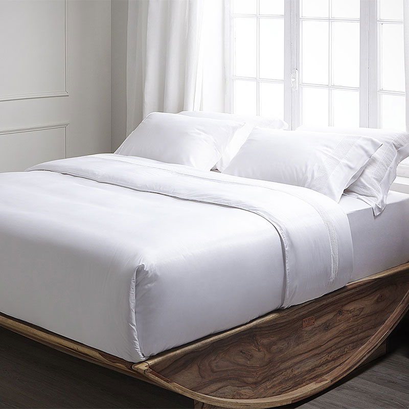 Σετ 2τμχ Μαξιλαροθήκες Hauz Vegan Silk Collection 52X92 / White