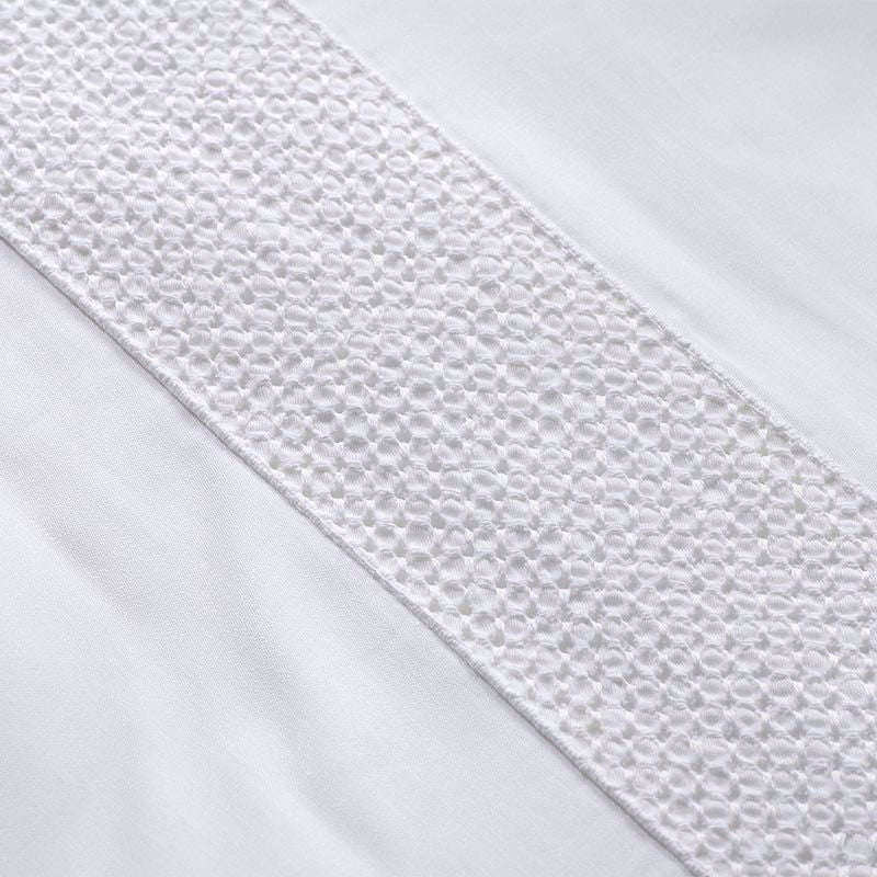 Σετ 2τμχ Μαξιλαροθήκες Hauz Vegan Silk Collection 52X92 / White