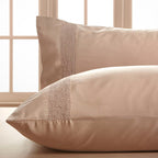 Σετ 2τμχ Μαξιλαροθήκες Hauz Vegan Silk Collection 52X92 Dusty Pink