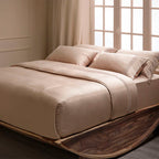 Σετ 2τμχ Μαξιλαροθήκες Hauz Vegan Silk Collection 52X92 Dusty Pink