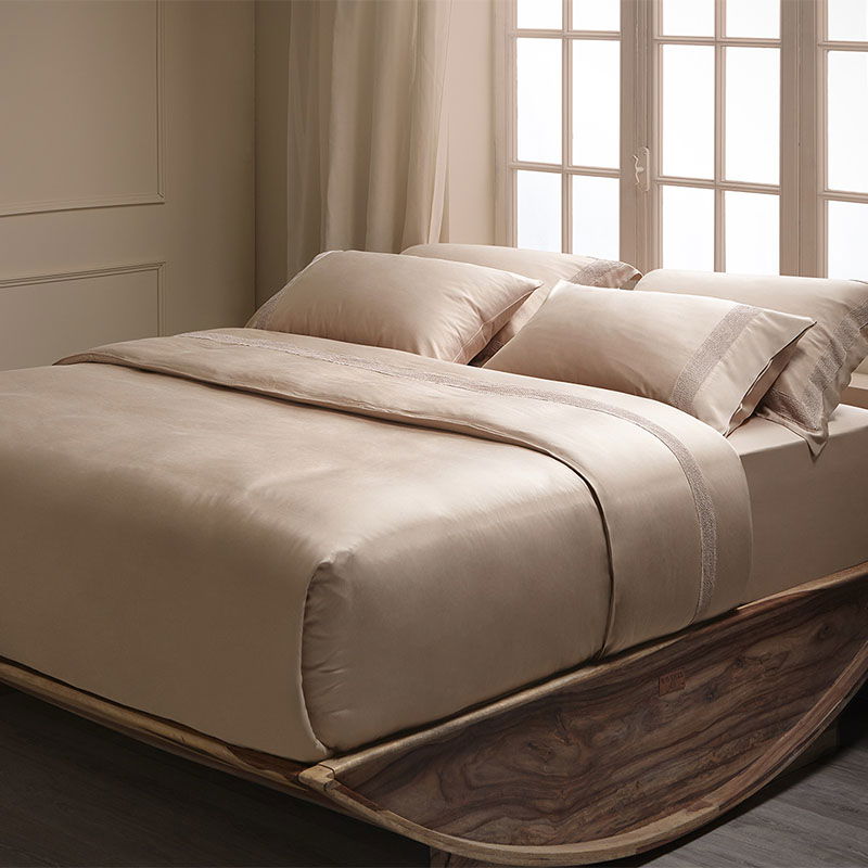 Σετ 2τμχ Μαξιλαροθήκες Hauz Vegan Silk Collection 52X92 Dusty Pink