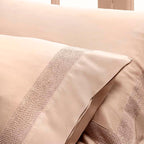 Σετ 2τμχ Μαξιλαροθήκες Hauz Vegan Silk Collection 52X92 Dusty Pink