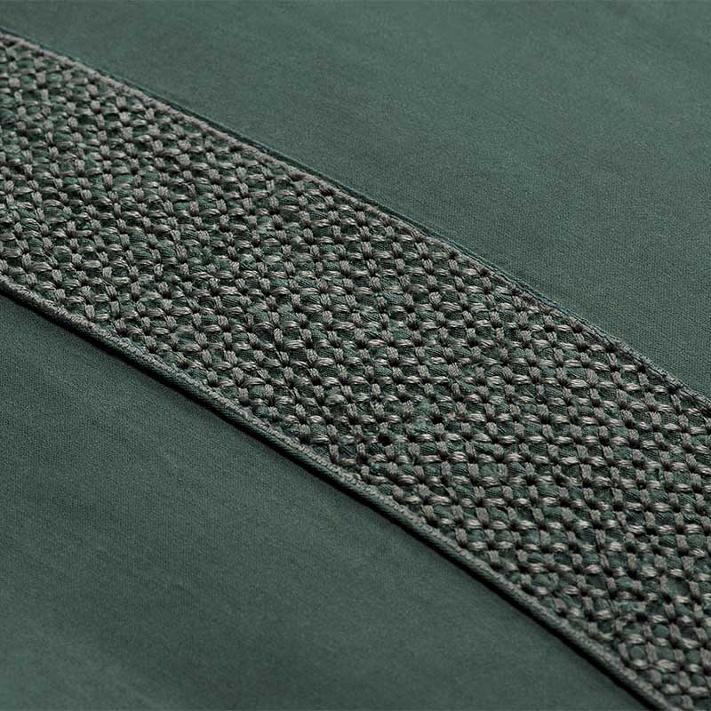 Σετ 2τμχ Μαξιλαροθήκες Oxford Hauz Vegan Silk 52X92 / Green