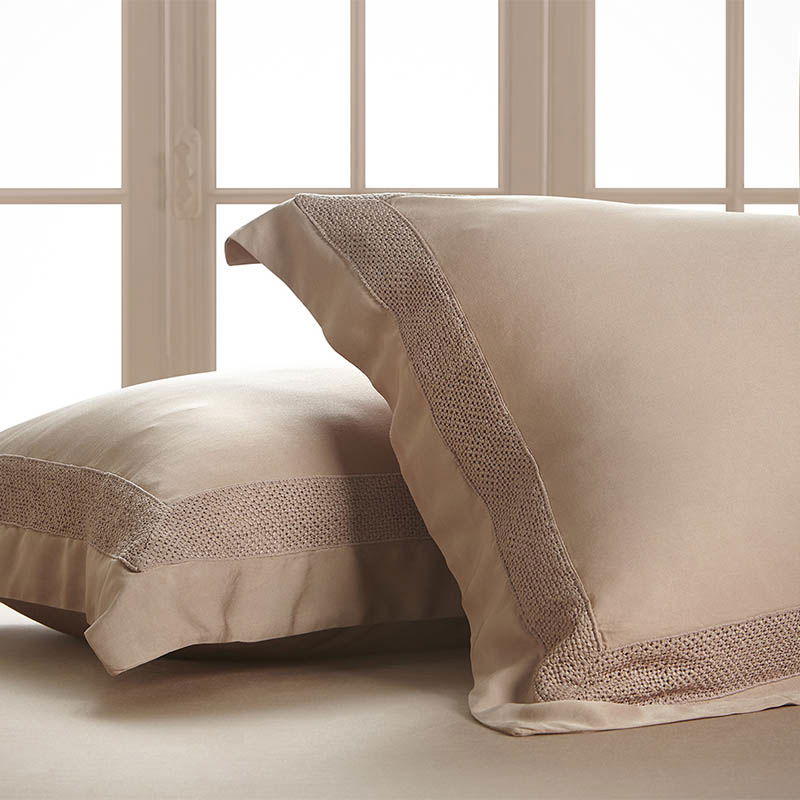 Σετ 2τμχ Μαξιλαροθήκες Oxford Hauz Vegan Silk 52X92 / Dusty Pink