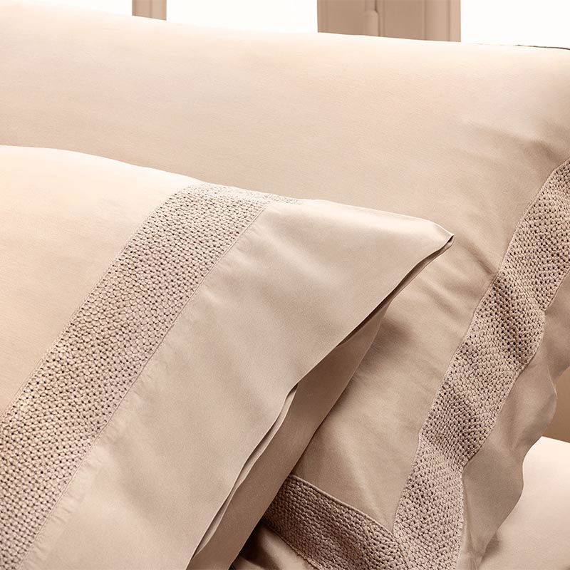 Σετ 2τμχ Μαξιλαροθήκες Oxford Hauz Vegan Silk 52X92 / Dusty Pink
