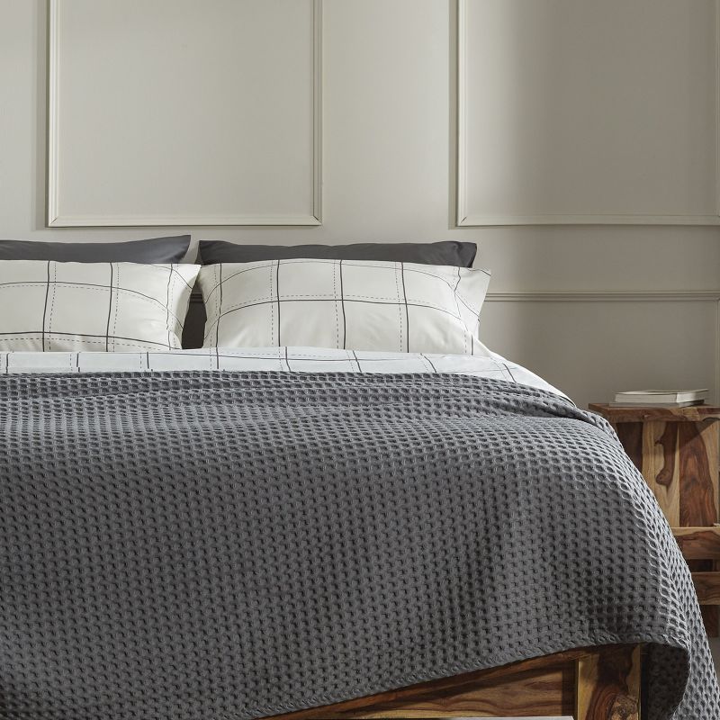 Κουβέρτα Πικέ Αιγαίον 170X240 / Anthracite