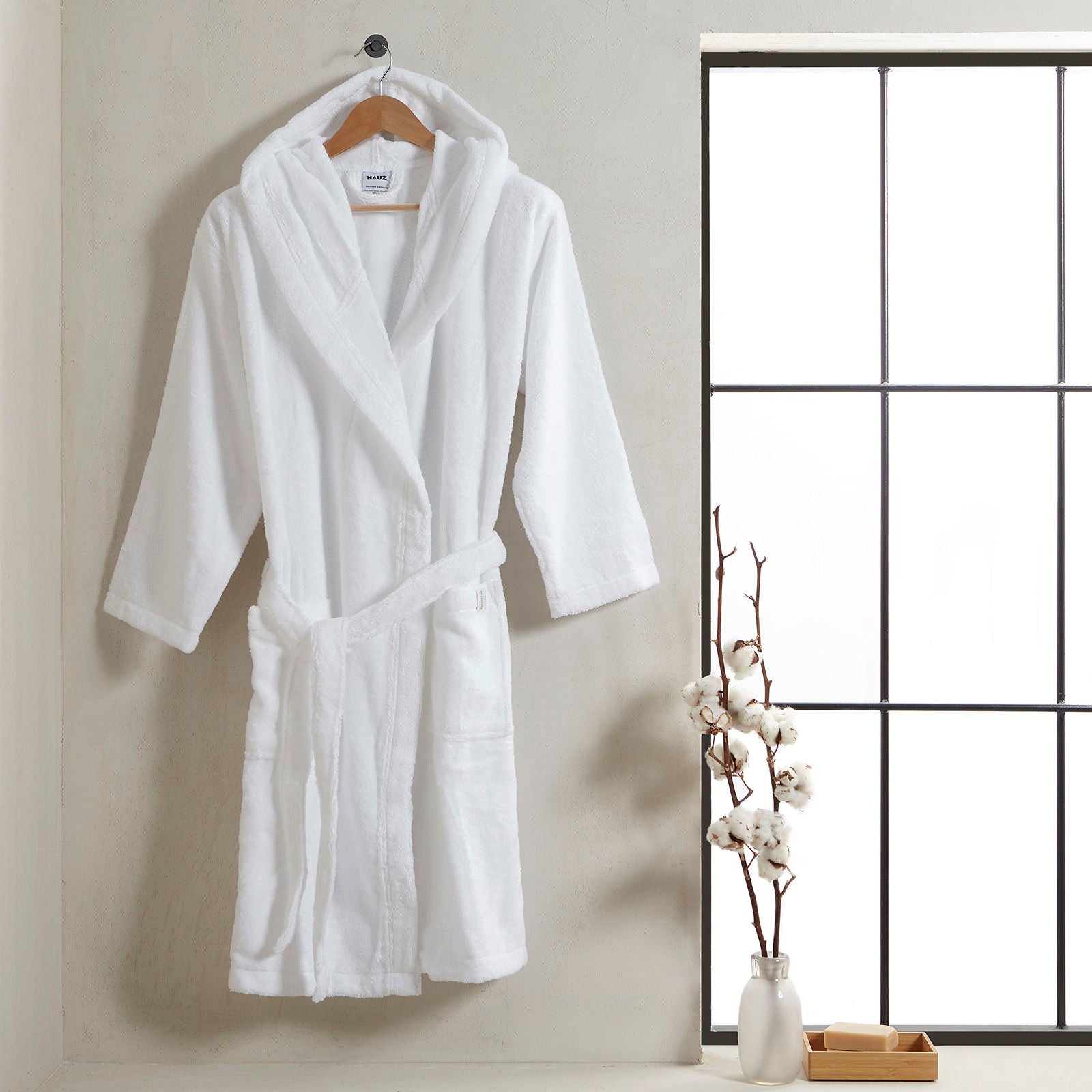 Μπουρνούζι Hauz Modal L-XL / Bright White