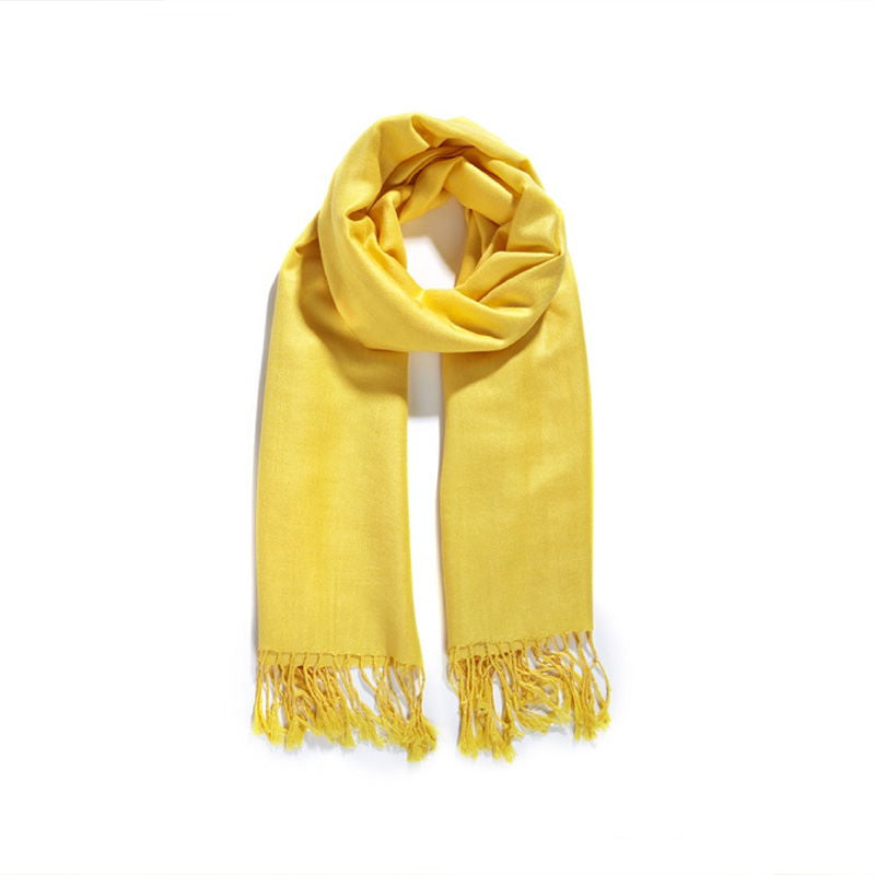 Πασμίνα Μονόχρωμη Αιγαίον ASS / Yellow Safran
