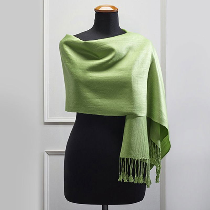 Πασμίνα Μονόχρωμη Αιγαίον ASS / Spring Green