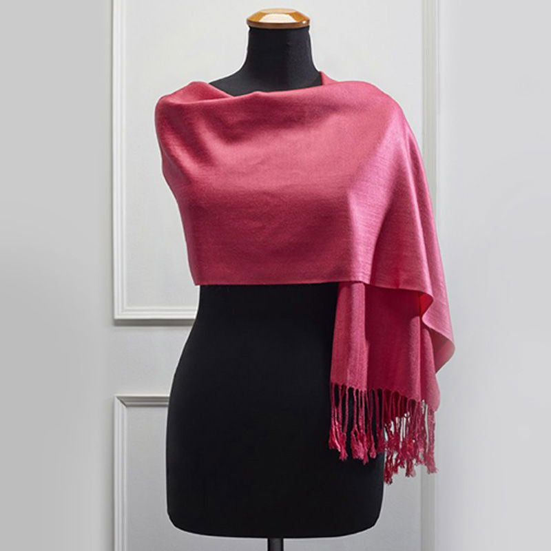Πασμίνα Μονόχρωμη Αιγαίον ASS / Fuchsia