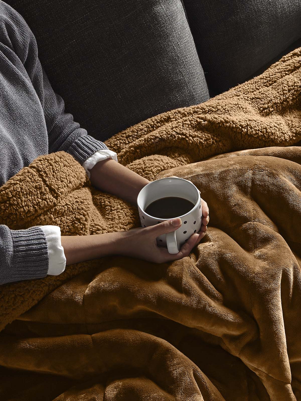 Κουβέρτα Αιγαίον My Blanket 130X180 Tobago Brown