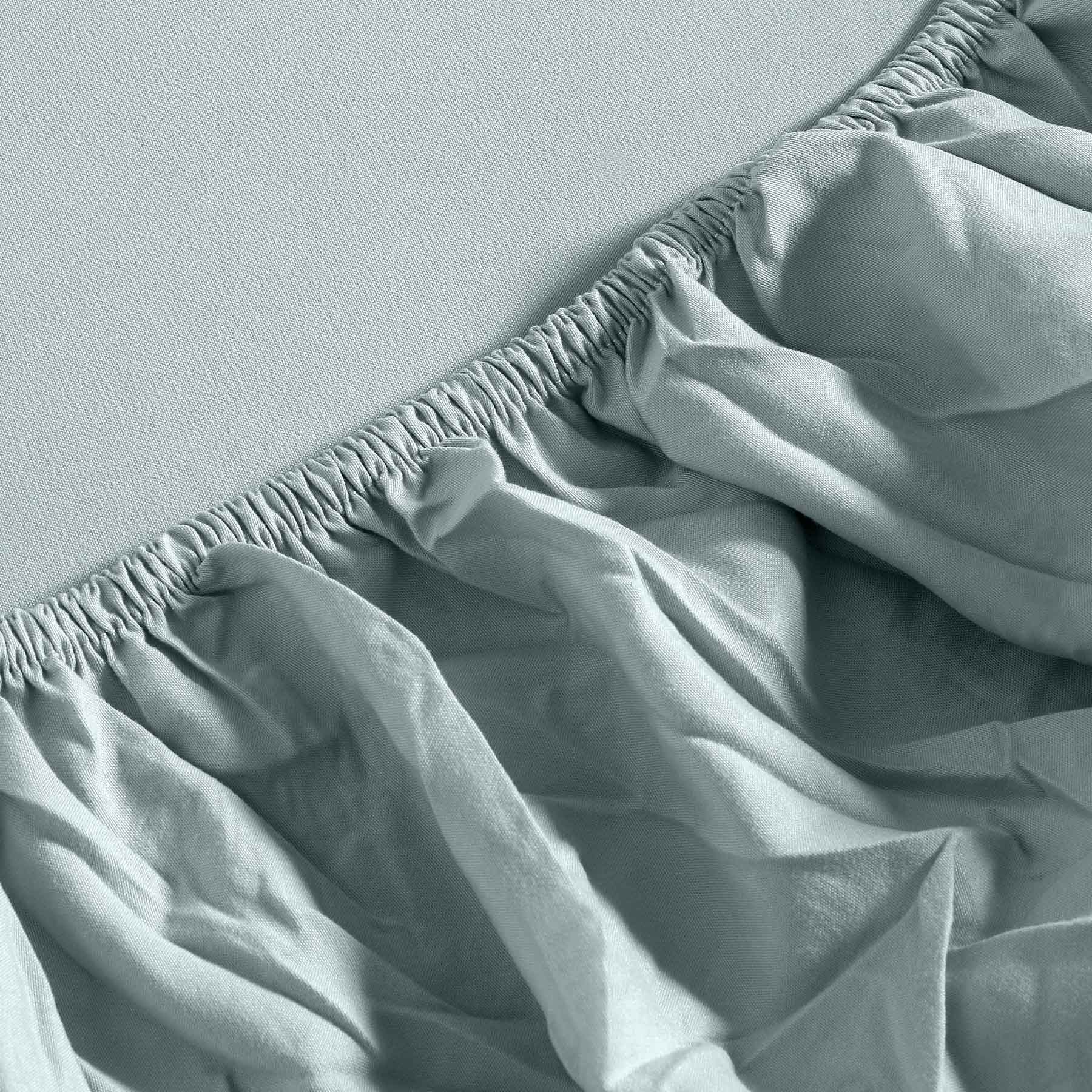 Σετ Σεντόνια με Λάστιχο Cannon Stonewashed 100X200+35 Green