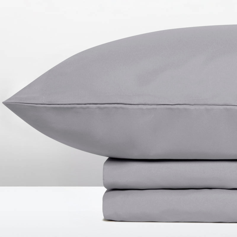 Σετ Σεντόνια με Λάστιχο Cannon Stonewashed Light Gray