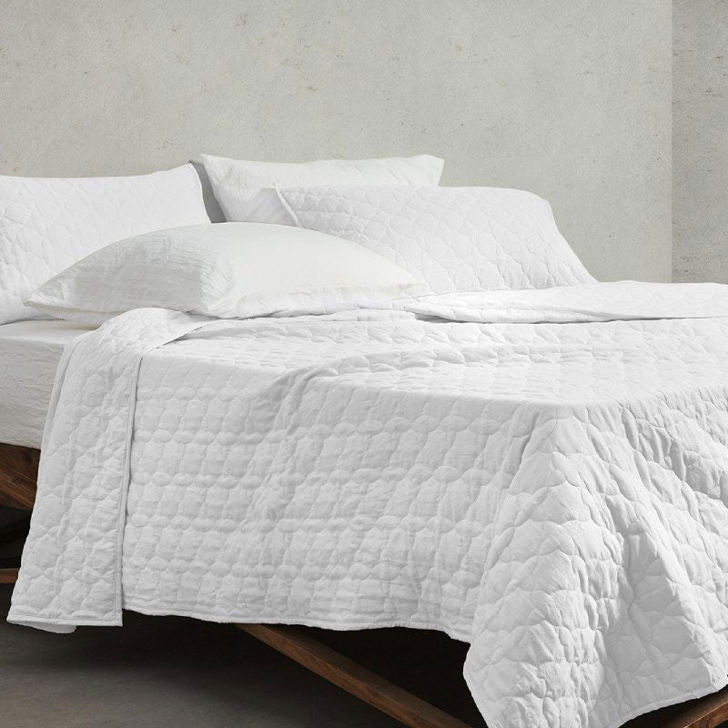 Σετ Κουβερλί Cannon Stonewashed 170X250 / White