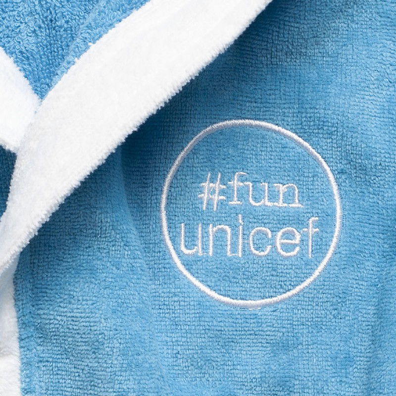 Μπουρνούζι Παιδικό Unicef 100% Βαμβάκι 1-2 / blue