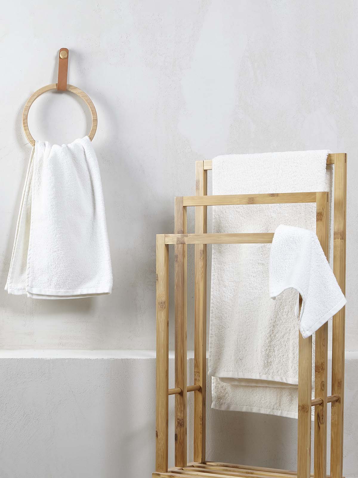 Σετ Πετσέτες Μπάνιου 3τμχ 440gsm 30X30+50X90+65X130 White