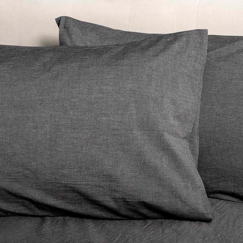 Σετ 2τμχ Μαξιλαροθήκη Αιγαίον Non Iron 51X91 / Black