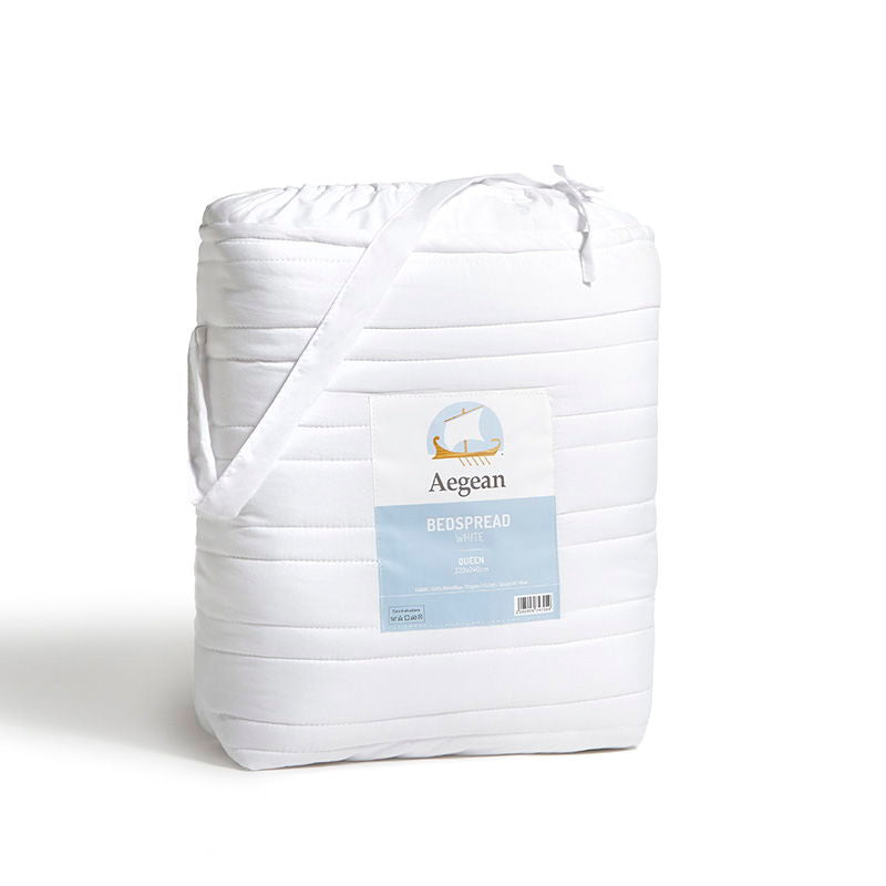 Κουβερλί Μονόχρωμο Αιγαίον 220X240 / White