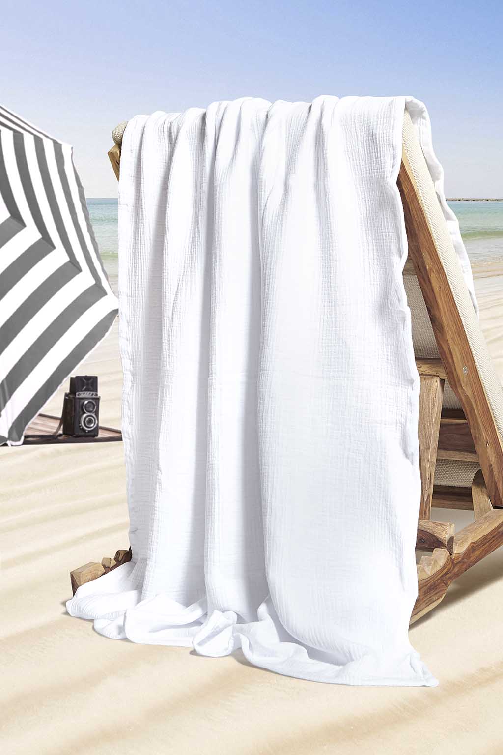 Πετσέτα Θαλάσσης Αιγαίον Super Soft White