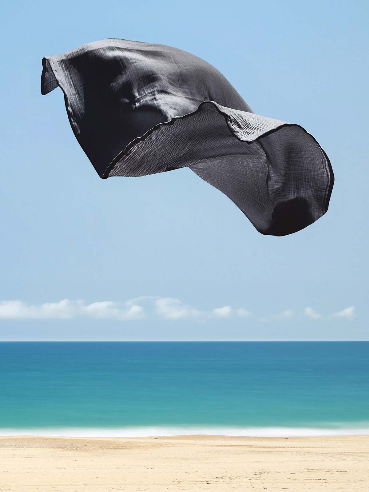 Πετσέτα Θαλάσσης Αιγαίον Super Soft Black