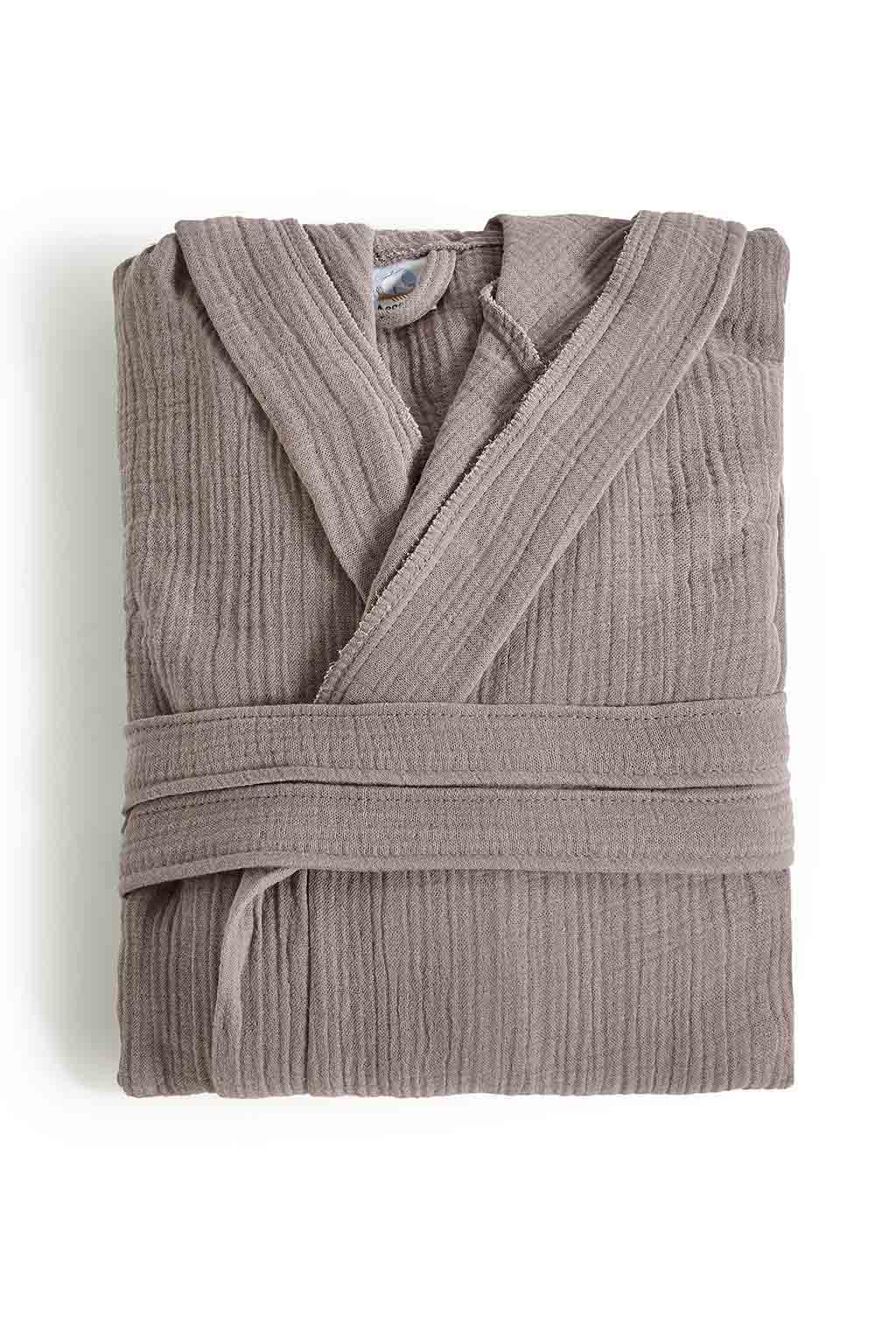 Μπουρνούζι με Κουκούλα Αιγαίον Super Soft L-XL / Mushroom
