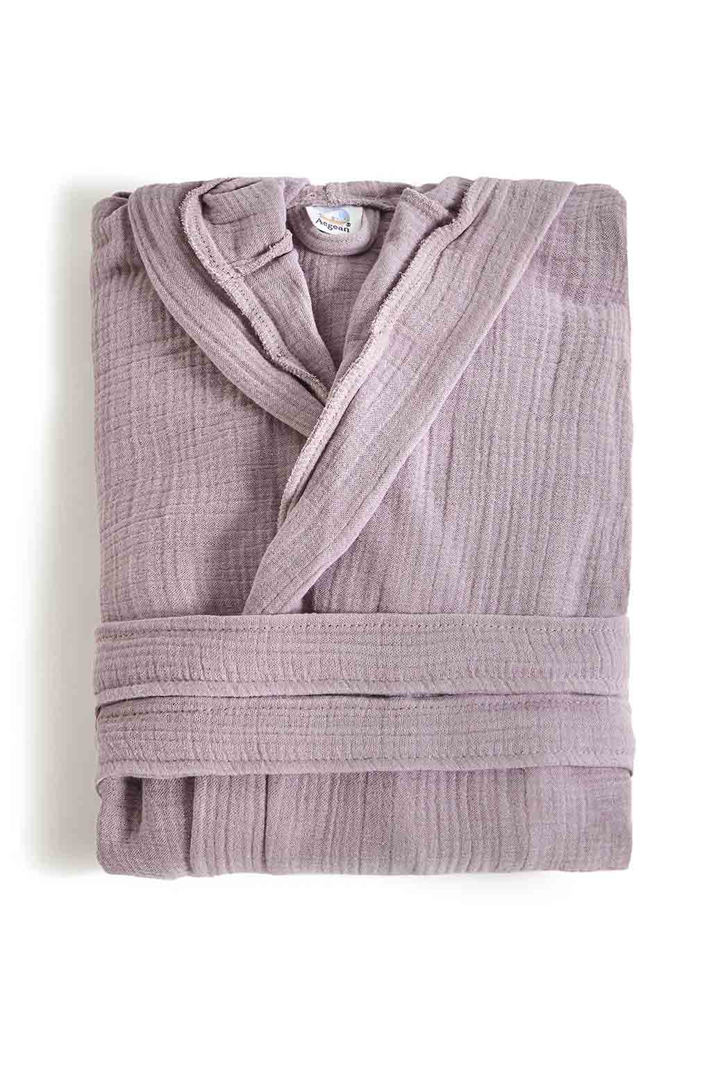 Μπουρνούζι με Κουκούλα Αιγαίον Super Soft L-XL Peony-1