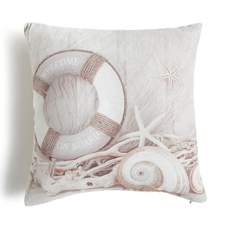 Μαξιλάρι με Γέμιση RH06 Beige Lifebuoy 40X40 / printed