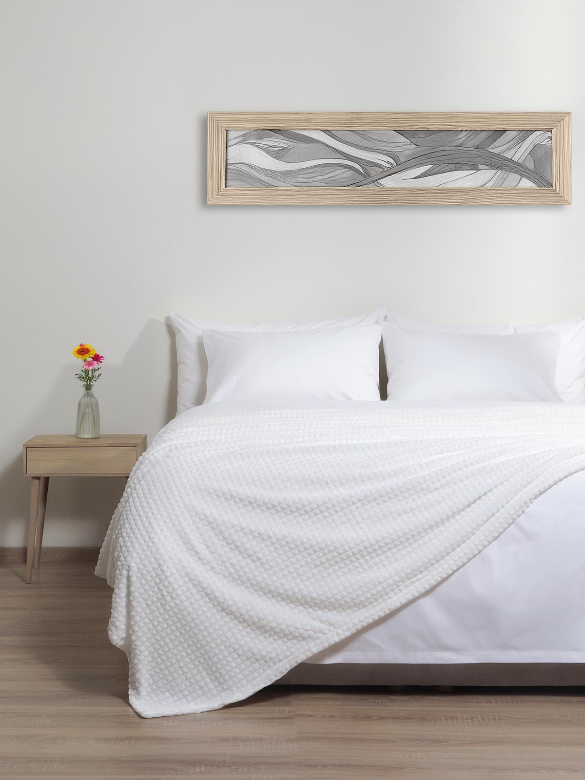 Κουβέρτα Cannon Classic Square 220X240 White