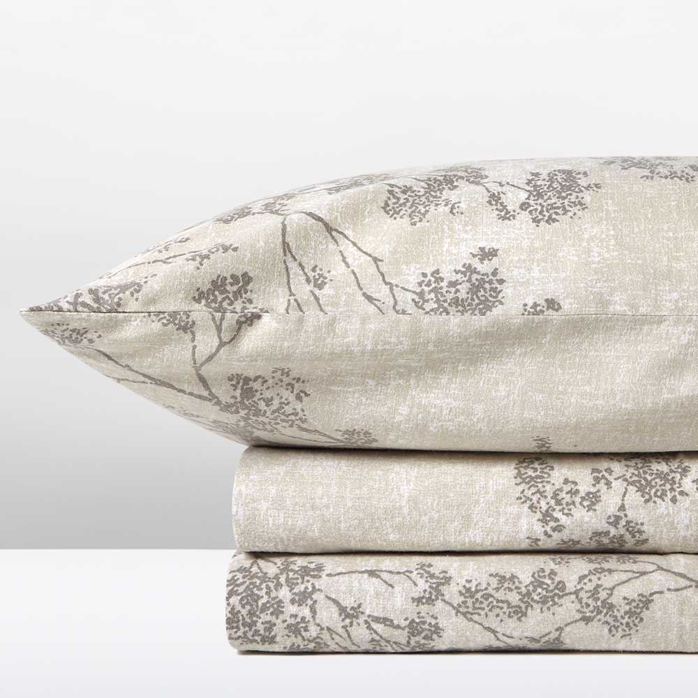 Σετ Φανελένια Σεντόνια Μονά Αιγαίον Flannel Tree 170X280 / beige