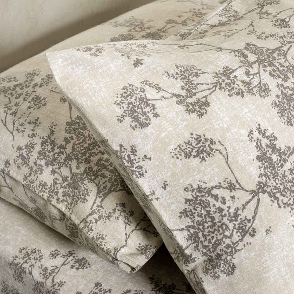 Σετ Φανελένια Σεντόνια Μονά Αιγαίον Flannel Tree 170X280 / beige