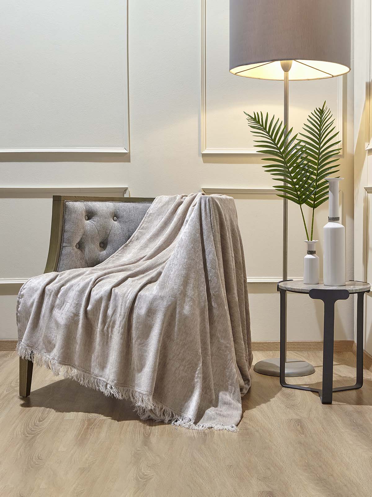 Ριχτάρι Αιγαίον Chenille Collection 180X320 Grey