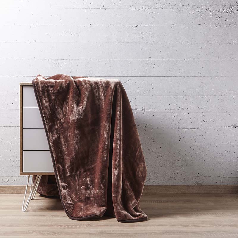 Κουβέρτα Αιγαίον Cloudy 160X220 Nutmeg