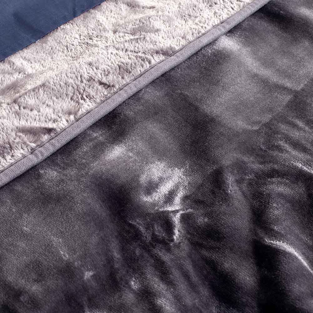 Κουβέρτα Αιγαίον Cloudy 220X240 / Steel Grey