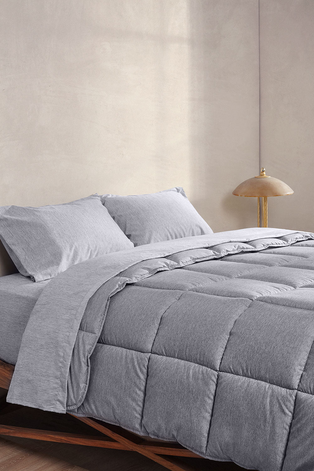 Πάπλωμα Υπέρδιπλο Cannon Micro Touch Solid 260X240 Cement