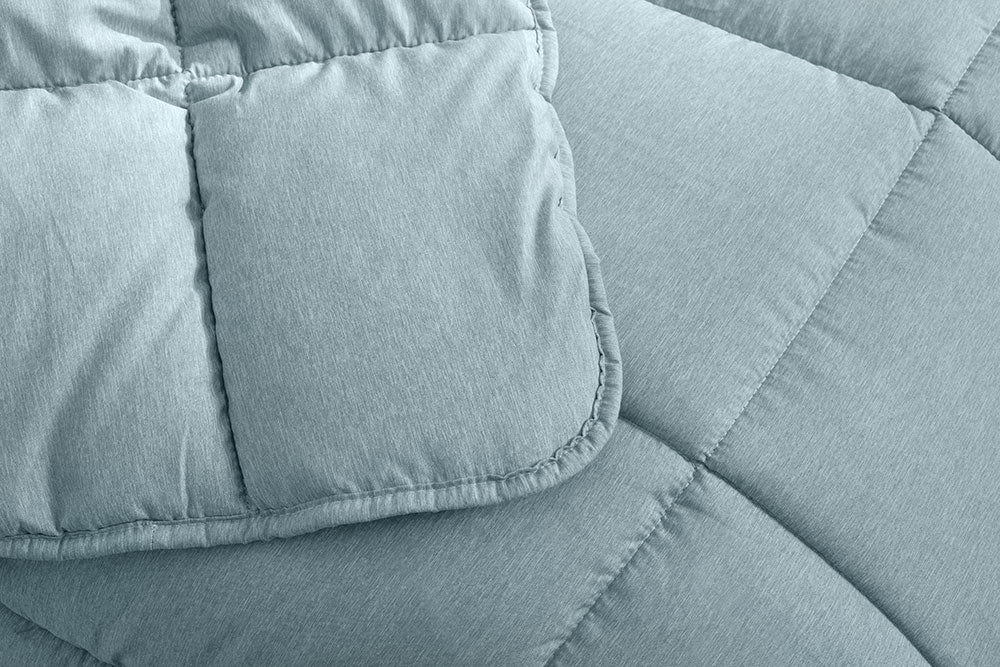 Πάπλωμα Υπέρδιπλο Cannon Micro Touch Solid 260X240 Mint Blue