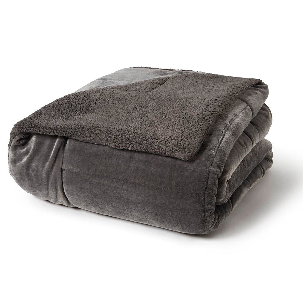 Κουβέρτα Αιγαίον My Blanket 220x240 / Charcoal Grey