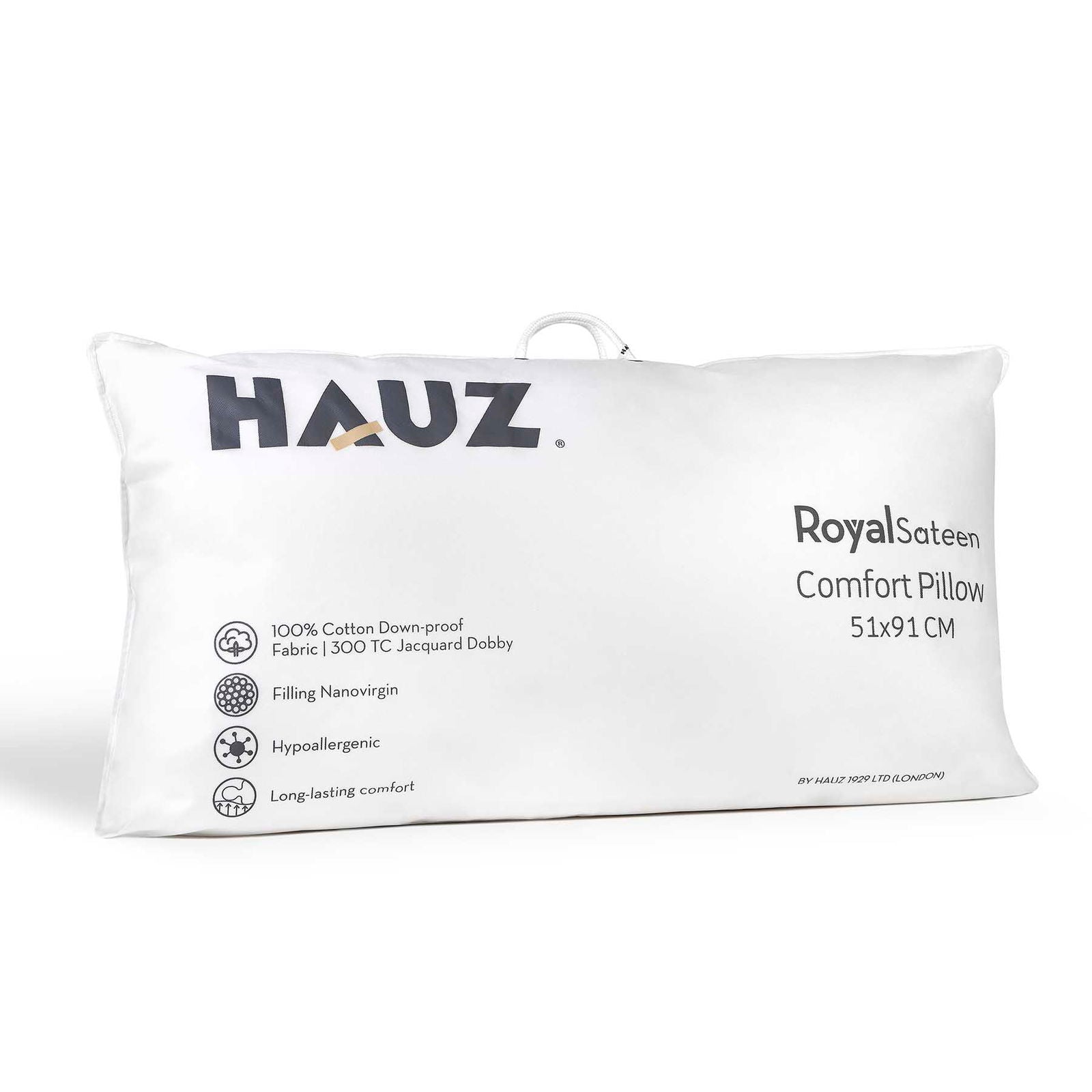 Μαξιλάρι Hauz Royal Sateen Σκληρό / 51x91
